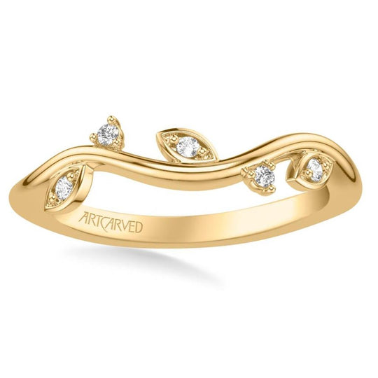 Frederick Goldman 14K Yellow Gold Diamond Vine Ring 31-V1036Y-L.00