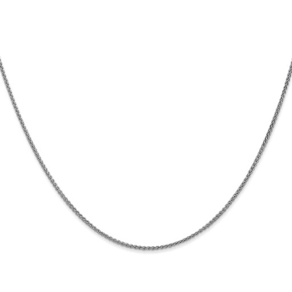 14K White Gold 1.2mm Wheat Chain - 1849-18