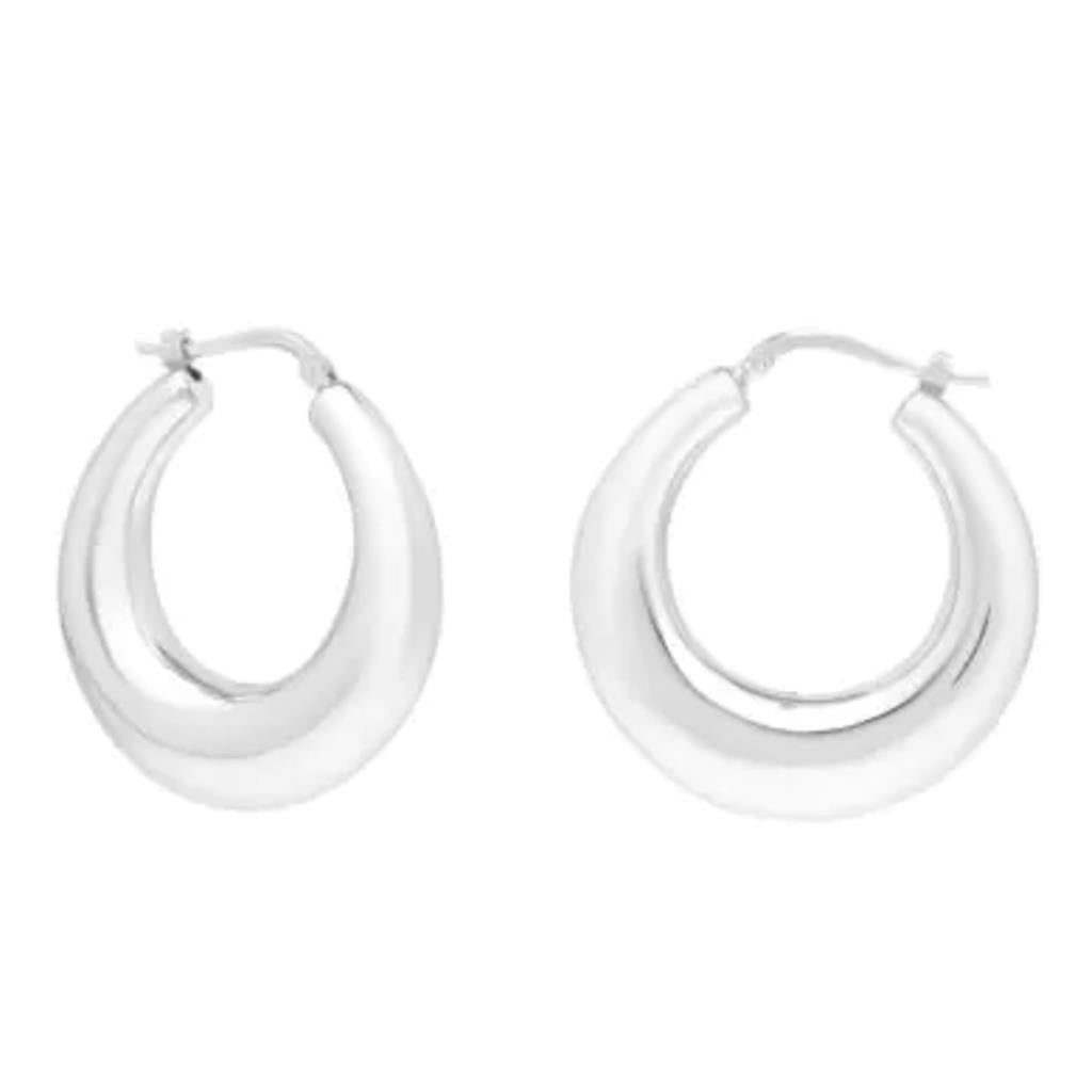 Sterling Silver Hoop Earrings AGE15600