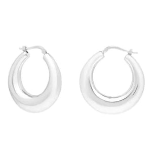 Sterling Silver Hoop Earrings AGE15600