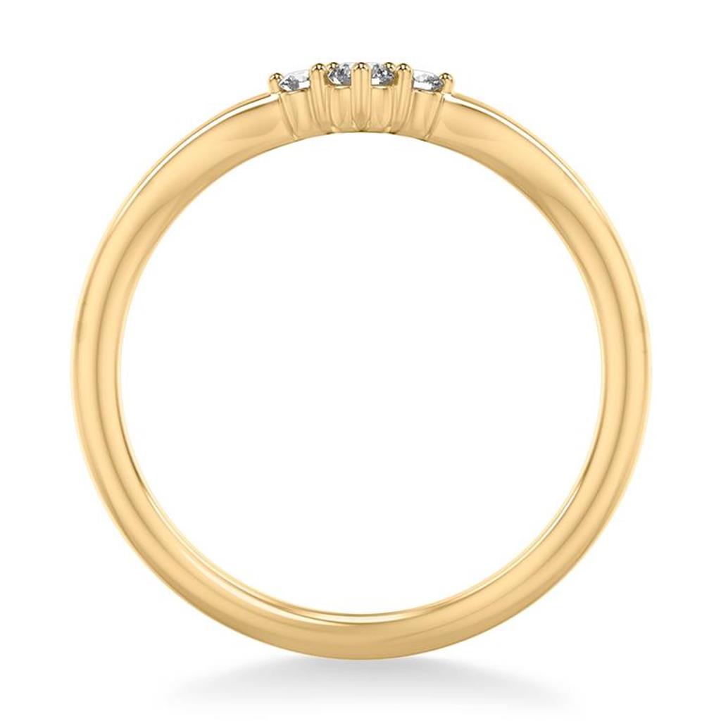 Frederick Goldman 14K Yellow Gold Classic 3 Stone Curved Diamond Ring 33-9462Y-L.00