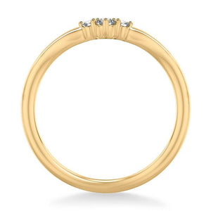Frederick Goldman 14K Yellow Gold Classic 3 Stone Curved Diamond Ring 33-9462Y-L.00