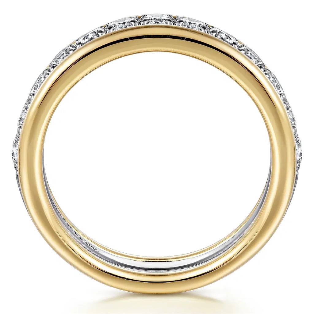 Gabriel & Co 14K Two-Tone Diamond Anniversary Band AN16344M44JJ