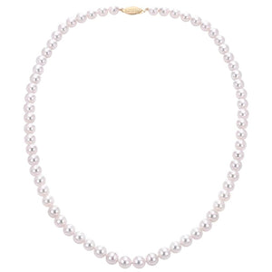 14KY Akoya Pearl Necklace 6-6.5mm 60CA/18