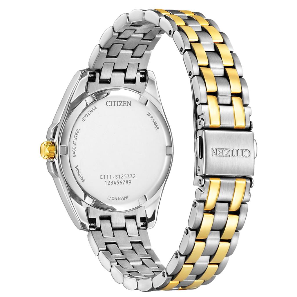 Citizen Ladies Two Tone Peyten Eco Drive Mother of Pearl Watch EO1224-54D