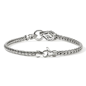 John Hardy Sterling Silver Naga Diamond & Blue Sapphire Bracelet BUP603752BSPDIXUM