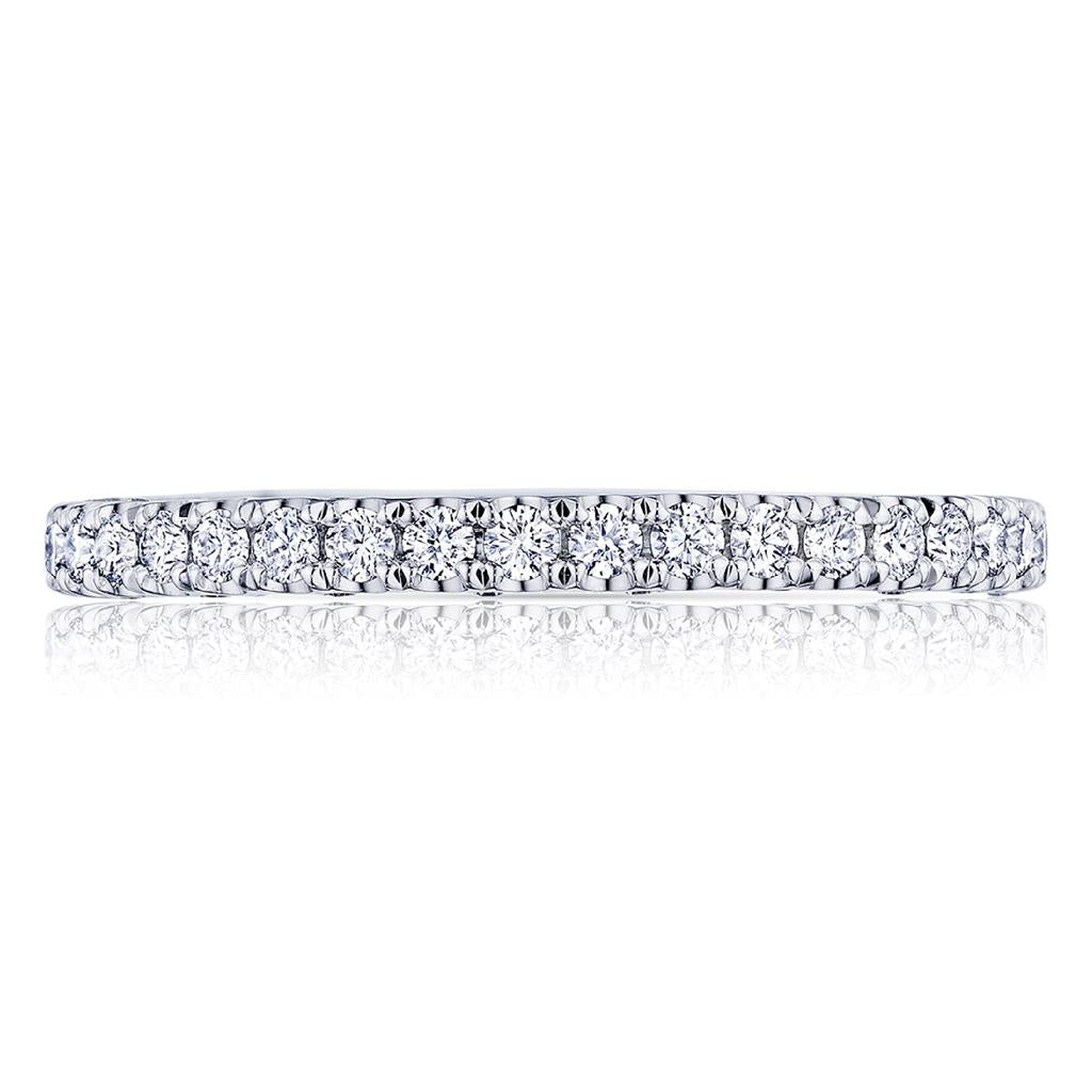 Tacori 18KW Petite Crescent Diamond Band HT 2545 B 3/4 W