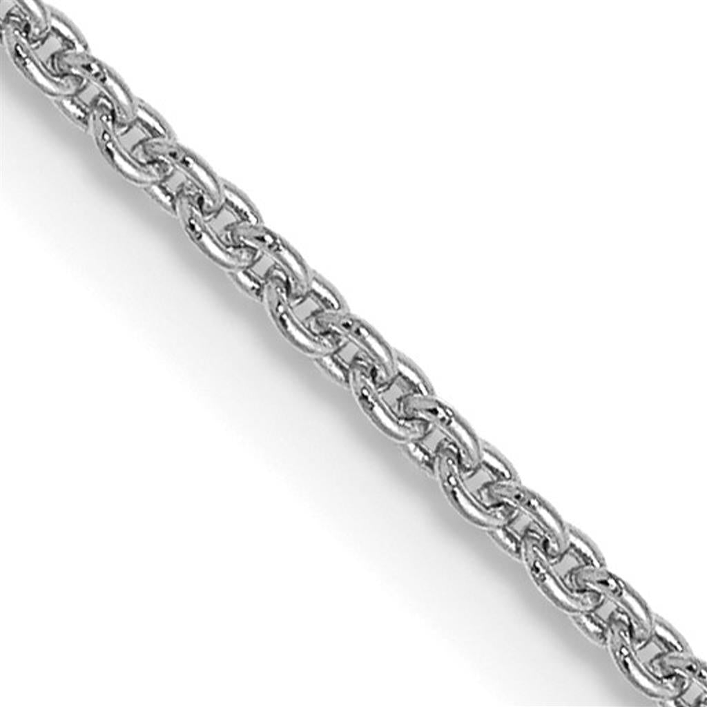 14K White 1.1mm Cable Chain 4072-18