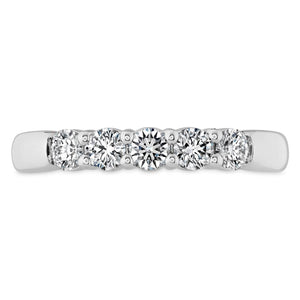 Hearts On Fire 18K White Gold 5 Stone Diamond Band HBASIG500508W-C