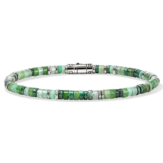 John Hardy Sterling Silver Heishi Multi Gemstone Bracelet BUS900698MHQZATRXUM