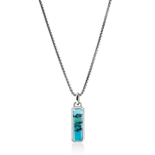 John Hardy Sterling Silver Modern Talismans Turquoise Pendant NMS988001TQX22