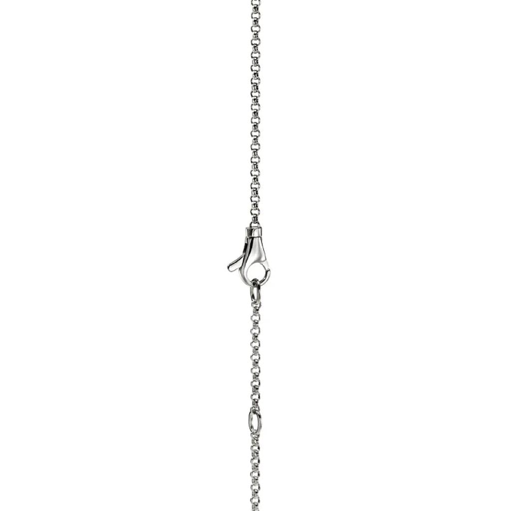 John Hardy Sterling Silver Diamond Pave Round Link Pendant Necklace NBP989542DIX16-18