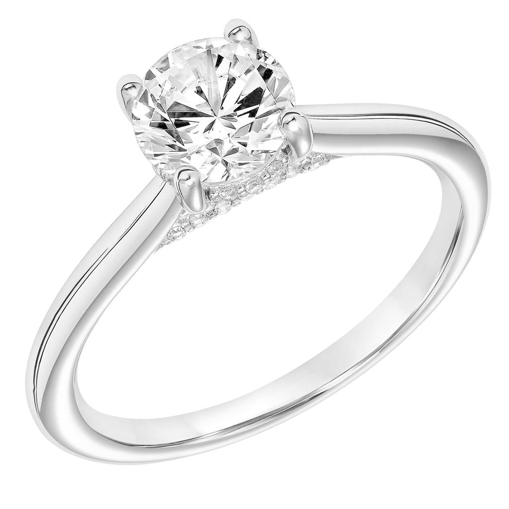 14KW Hidden Halo Diamond Ring Mounting 31-11106DRW-E.00