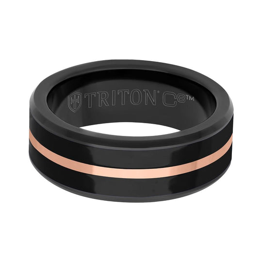 Frederick Goldman Tungsten Rose Ceramic Band 11-6256BCEB8-G.01