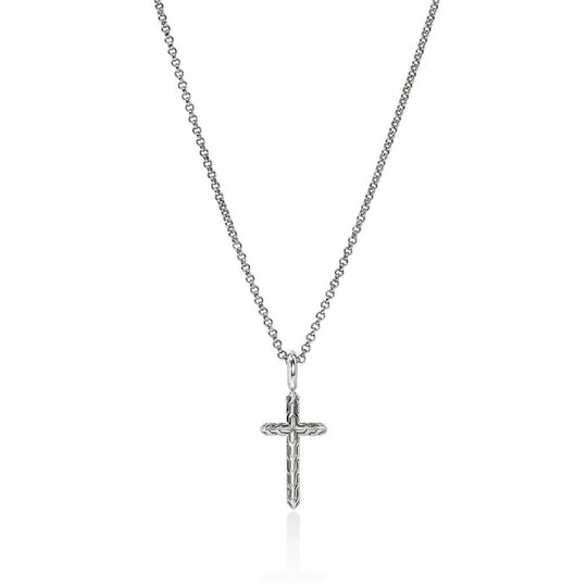 John Hardy Sterling Silver Cross Pendant Necklace NB989377X16-18