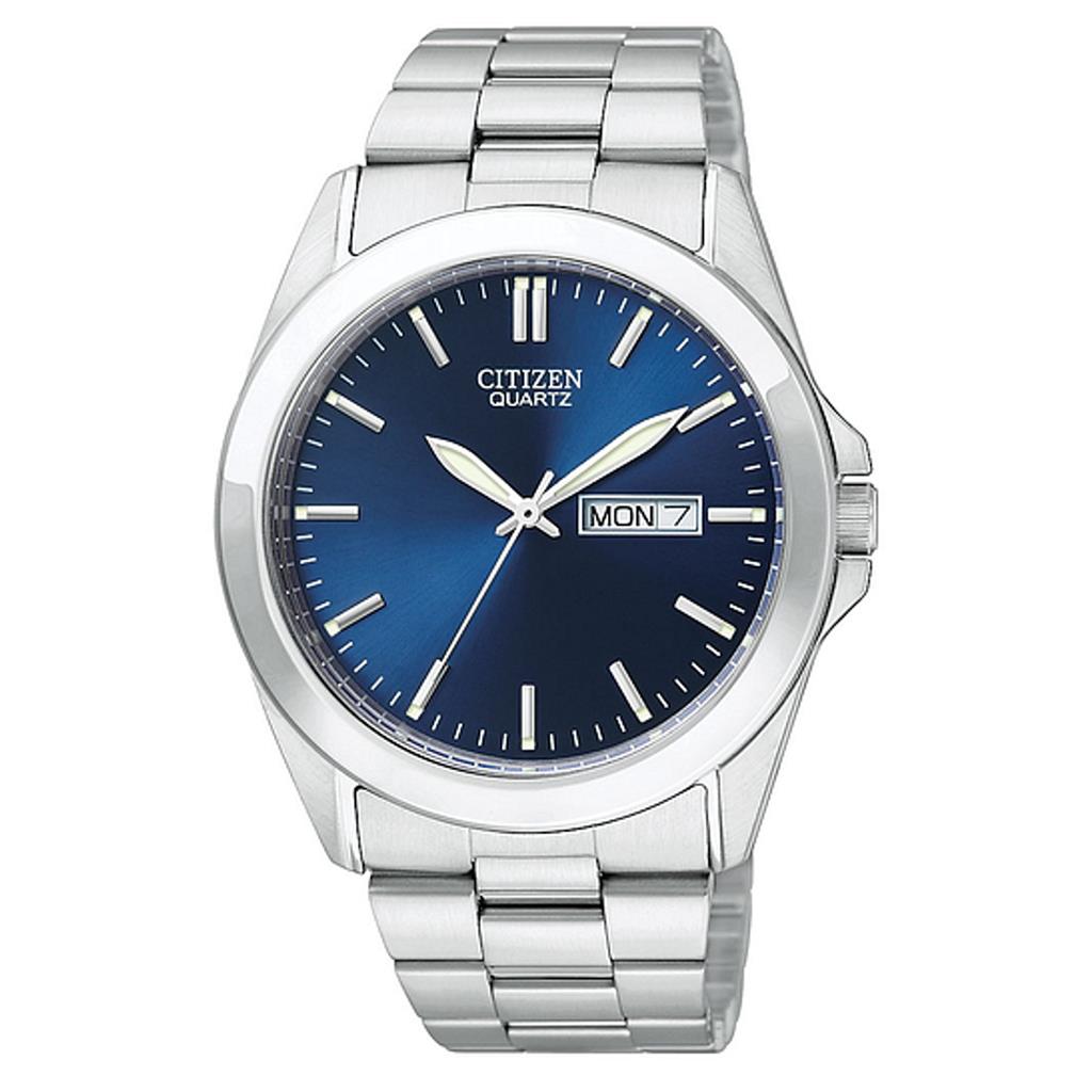 Citizen Gents Stainless Steel Blue Dial Watch BF0580-57L