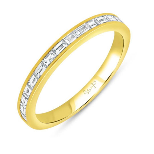 Uneek 18K Yellow Gold Straight Baguette Diamond Ring RB1032