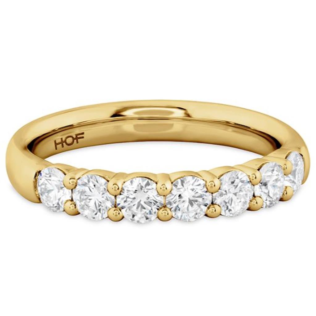 Hearts On Fire 18K Yellow Gold 7 Stone Diamond Band UU27288YGHV0456500