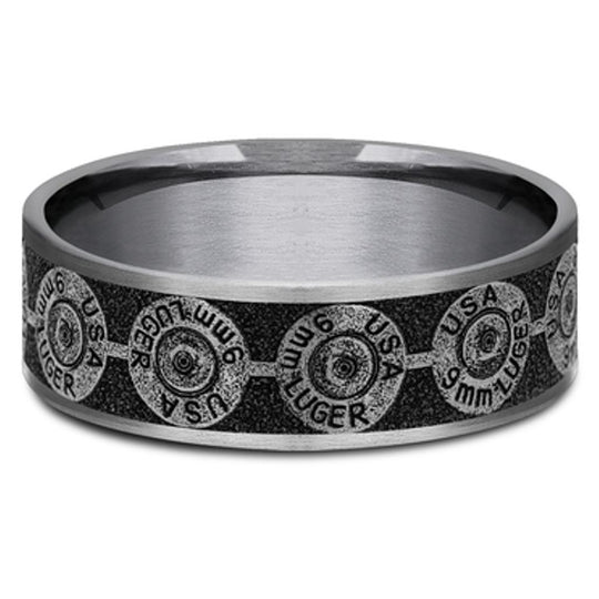 Benchmark Gray & Black Tantalum Luger Back Band CFT6775161GBKTGTA10