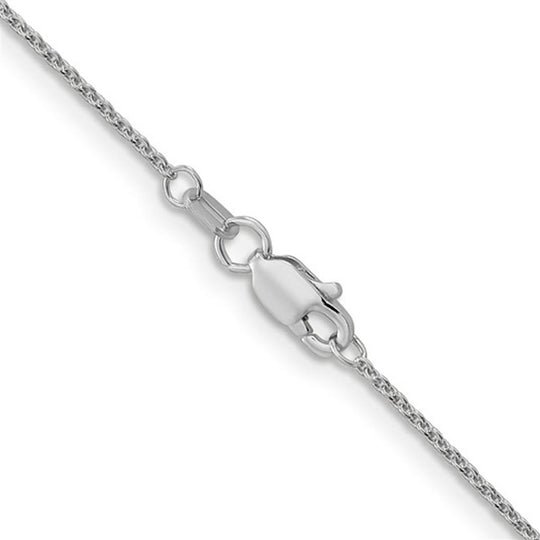 14K White Gold 1.1MM Cable Chain 4072-20