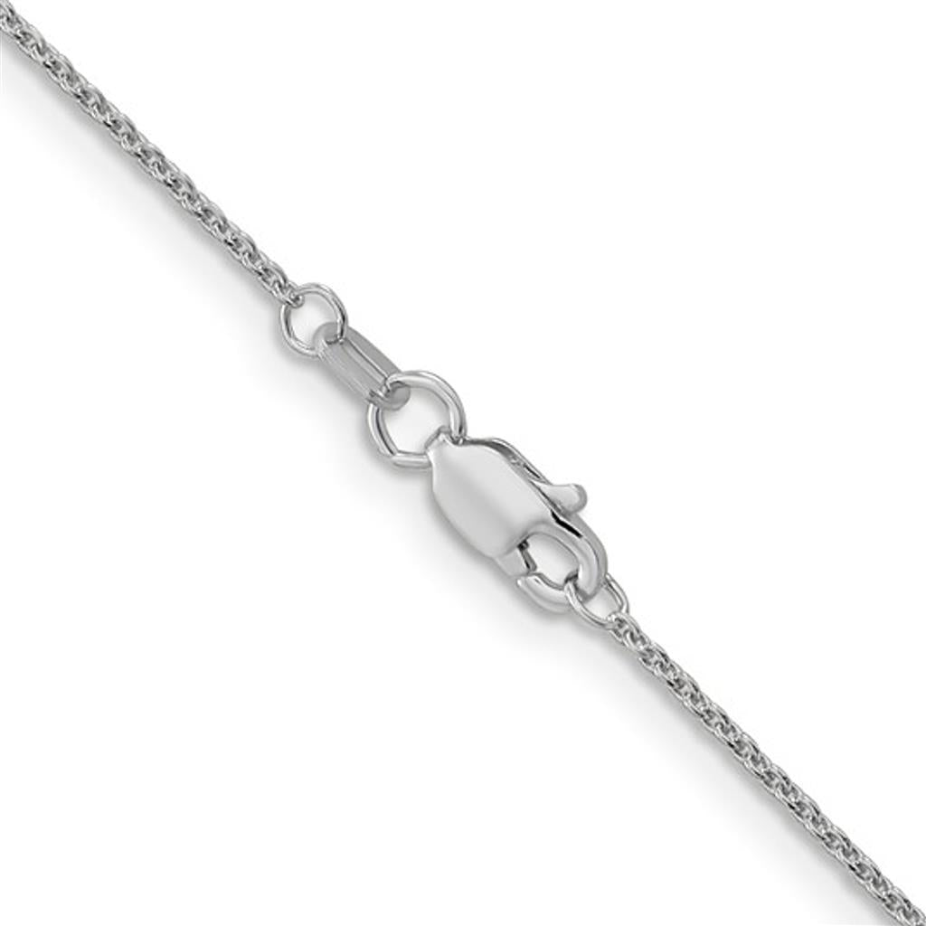 14K White Gold 1.1MM Cable Chain 4072-20