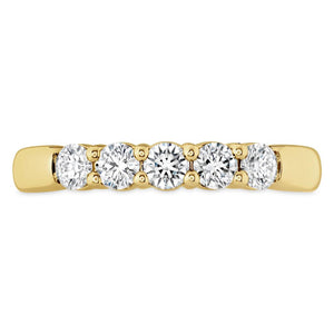 Hearts On Fire 18K Yellow Gold 5 Stone Diamond Band HBASIG500508Y-C