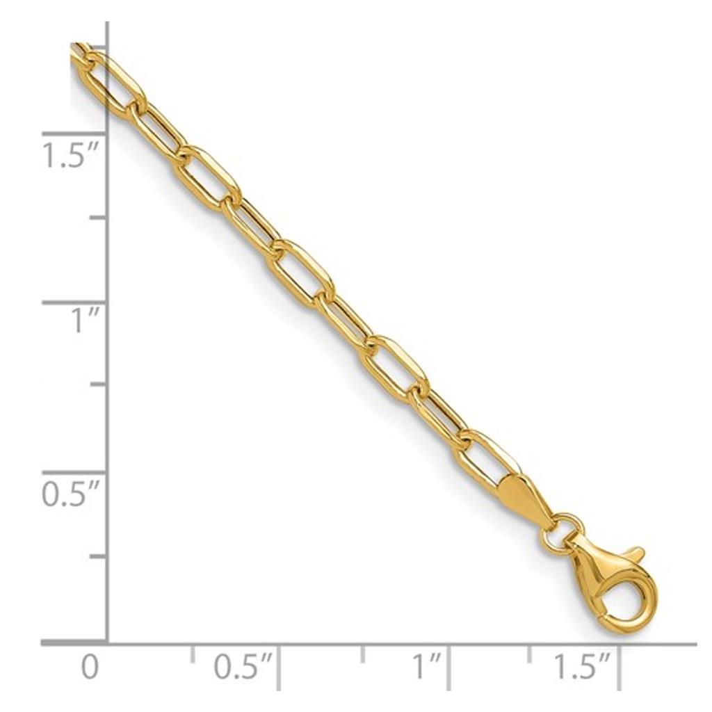 14KY Paperclip Bracelet 7276-7