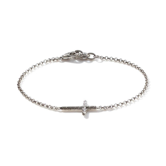John Hardy Sterling Silver Classic Chain Cross Bracelet BB900013XUM