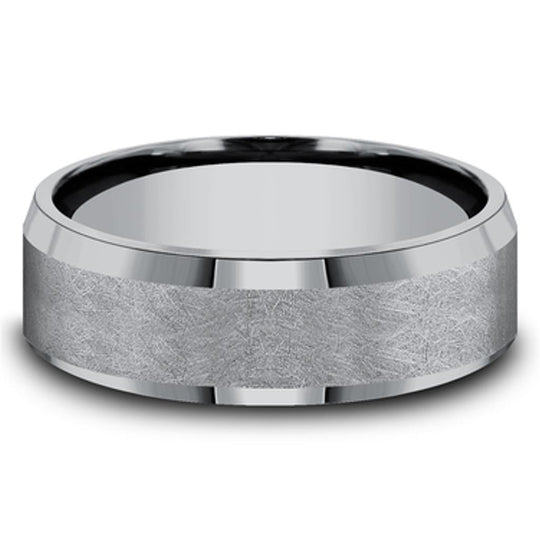 Benchmark Tantalum Swirl Center Bevel Band CF67417GTA10