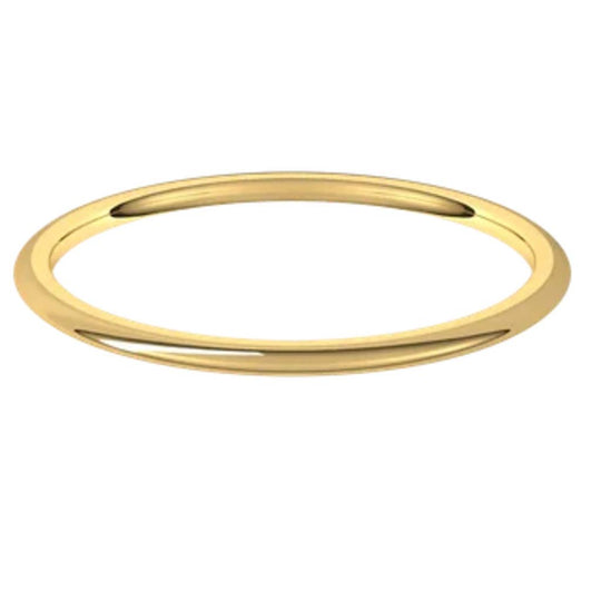 14K Yellow Gold 1mm Band IRL6.5:656:P
