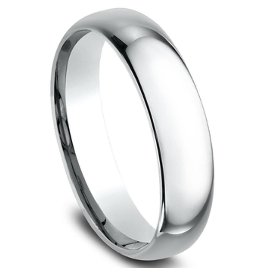 Benchmark 14K White Gold 5mm Comfort Fit Band LCF15014KW06.5