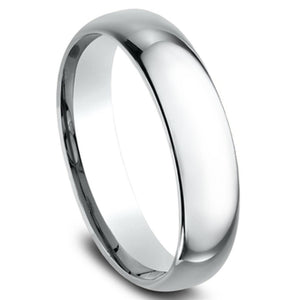 Benchmark 14K White Gold 5mm Comfort Fit Band LCF15014KW06.5