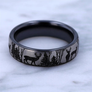 Benchmark Titanium Treeline Deer Band EUCF6865145GBKT10