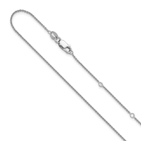 Sterling Silver 0.95mm Rolo Chain FC106-16+2