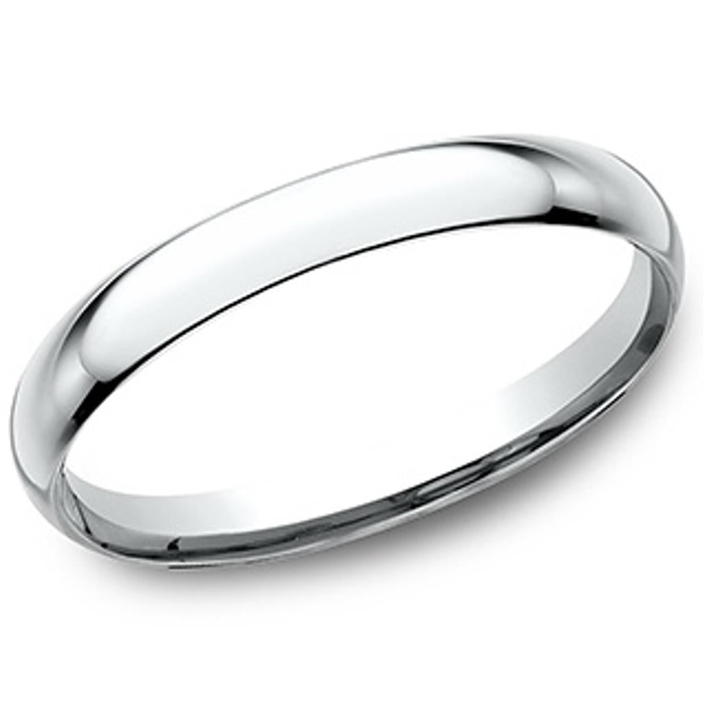 Benchmark 14K White Gold Plain 2mm Band LCF12014KW06.5