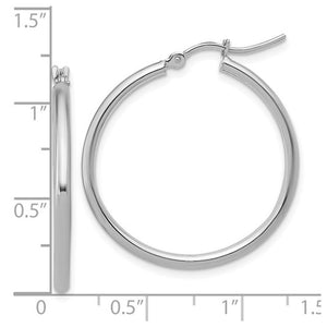 14KW Medium Hoop Earrings - 47W