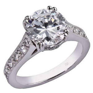 Platinum Diamond Engagement Ring Mounting 26467