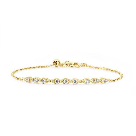 Hearts On Fire 18K Yellow Gold Diamond Aerial Bracelet HFBAERD00438Y