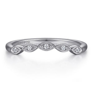 Gabriel 14KW Curved Diamond Band WB15611O3W44JJ