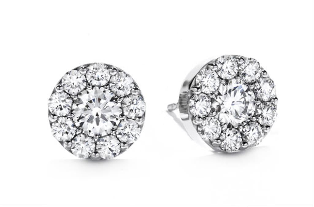 Hearts On Fire 18K White Gold 1ctw Fulfillment Diamond Earrings FES01008W