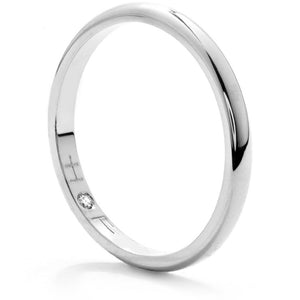 Hearts On Fire 18K White Gold 2mm Comfort Fit Band UU29478WGHV2mm6500