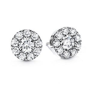 Hearts On Fire 18K White Gold 1ctw Fulfillment Diamond Earrings FES01008W