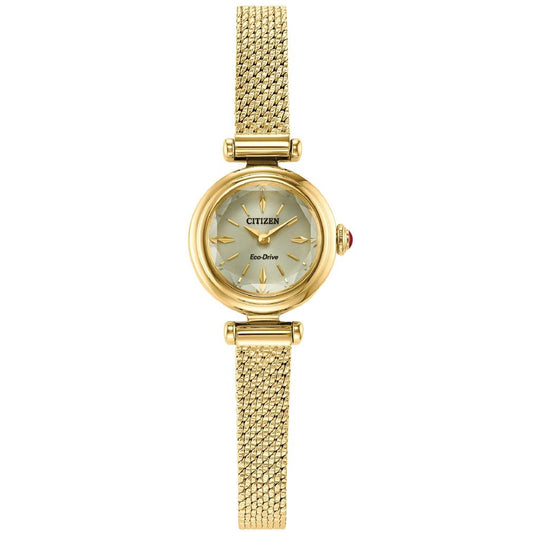 Citizen Ladies Gold-Tone Stainless Steel Fio Eco Drive Watch EG7086-57P