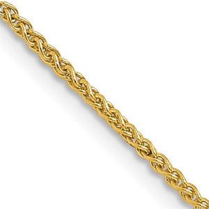 14K Yellow Gold 1mm Wheat Chain 1555-20