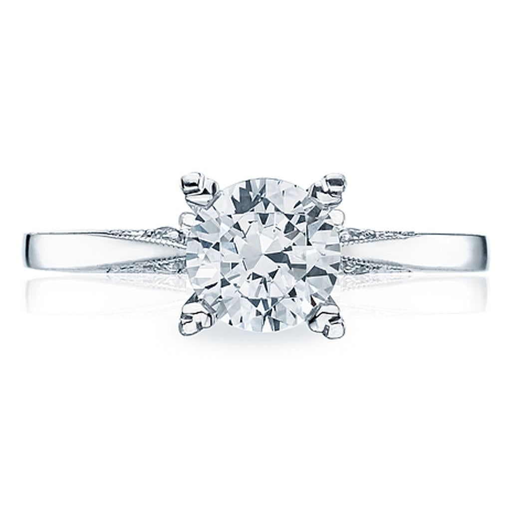 Tacori 18KW Simply Tacori Engagement Ring 2584 RD 6.5 W