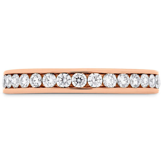Hearts on Fire 18K Rose Gold Channel Set Diamond Band HBACHAN200M8R-C