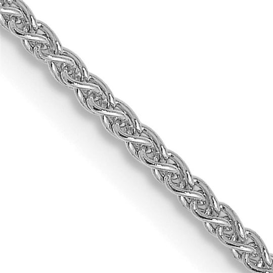 14K White Gold 1.2mm Wheat Chain - 1849-18