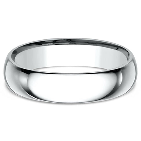 Benchmark 14K White Gold 5mm Comfort Fit Band LCF15014KW06.5