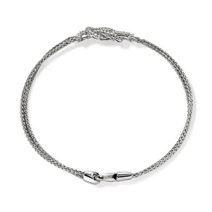 John Hardy Sterling Silver Diamond Love Knot Bracelet BUP9007762DIXUM