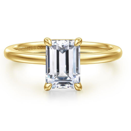 Gabriel & Co 14K Yellow Gold Solitaire Engagement Ring ER15960E6Y4JJJ